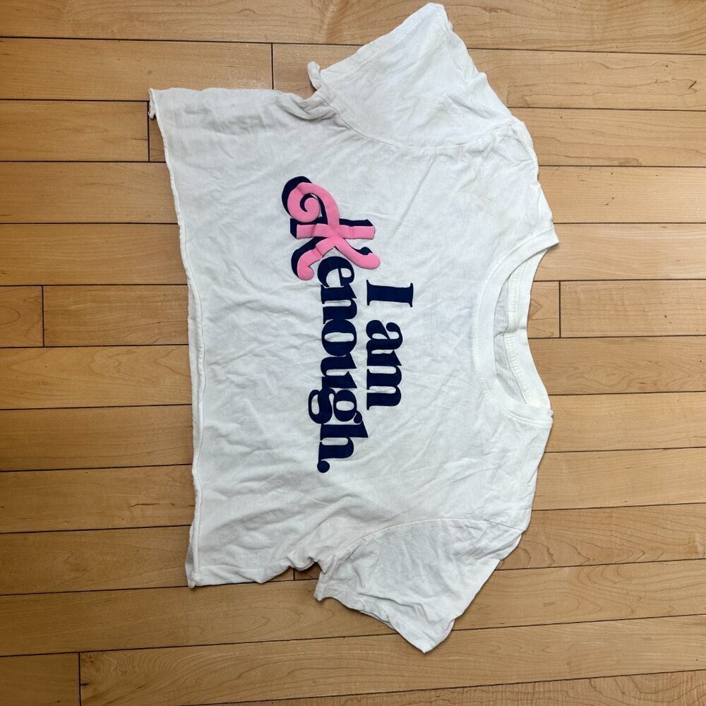 BARBIE THE MOVIE "I Am Kenough" Cropped T Shirt Size Small - Picture 2 of 5